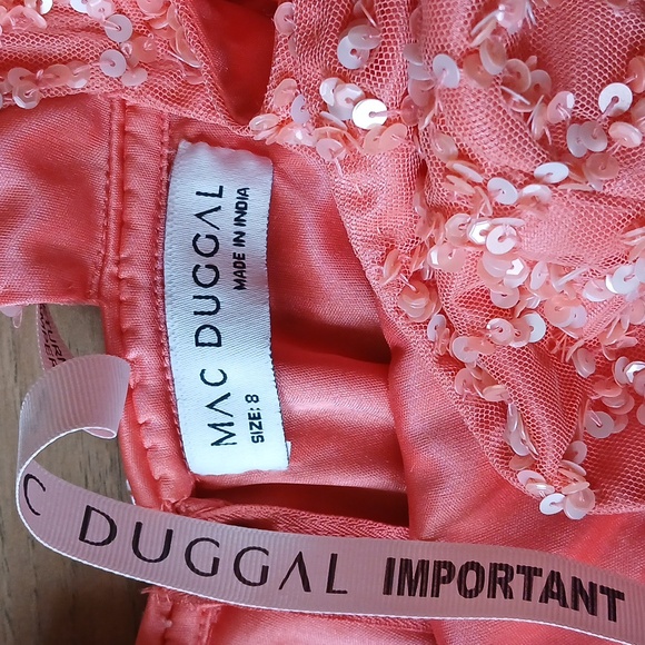 New Mac Duggal Coral Embellished Floor-length Gown. Size 8 - Picture 17 of 17